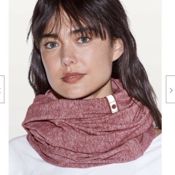 Lululemon Vinyasa Scarf Rulu Heathered Ruby Wine - Picture 2 of 4